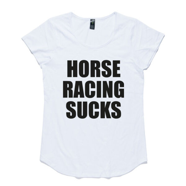 Horse Racing Sucks (White) Thumbnail